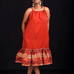 The Mina Dress(Brown)